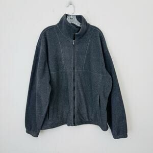 Columbia Gray Fleece Full Zip Sweater Men’s Size 2XL